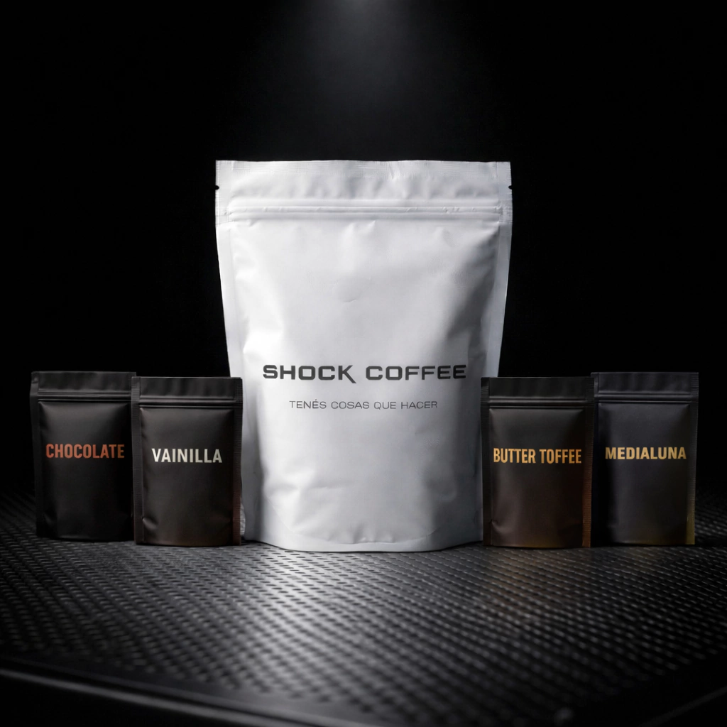 Shock Sample Pack — 250g + 4 sabores varietales